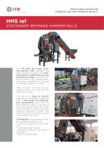 HMS Ref STATIONARY REFINER HAMMER MILLS