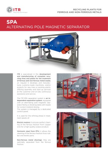 SPA ALTERNATING POLE MAGNETIC SEPARATOR