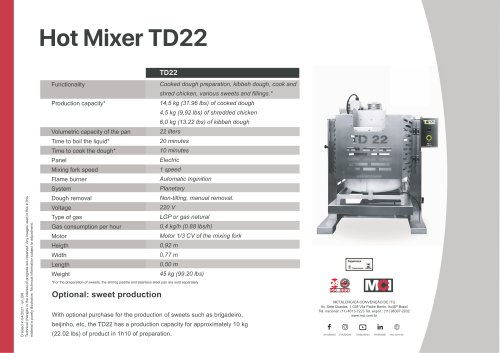 Hot Mixer TD22