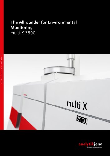 multi X 2500: for AOX/EOX/POX analyses