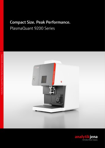 PlasmaQuant 9200: Optical Emission Spectroscopy