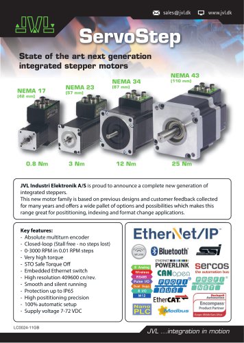 ServoStep - State of the ort next generation integrated stepper motors