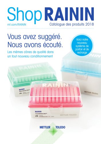 ShopRAININ Catalogue des produits 2018