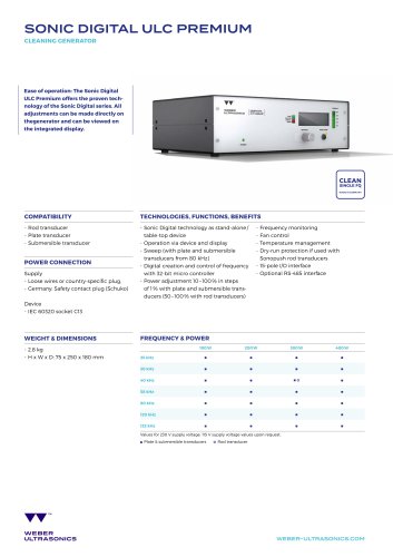 SONIC DIGITAL ULC PREMIUM