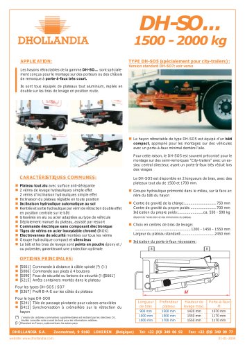 Hayons rétractables >  DH-SO5 / S07