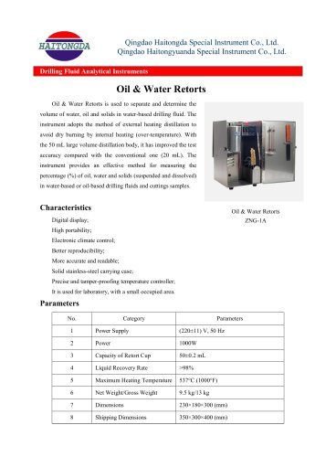 Oil & Water Retorts