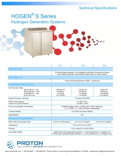 Hydrogen S Series