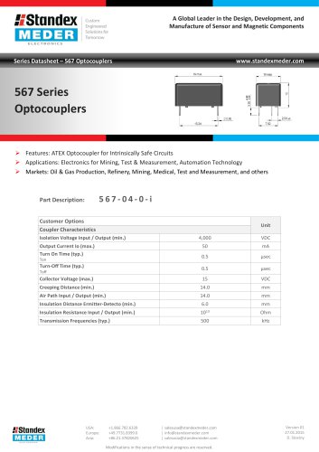 Optocoupler 567 Series