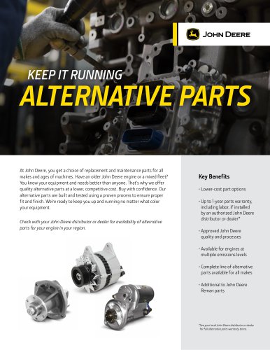 ALTERNATIVE PARTS