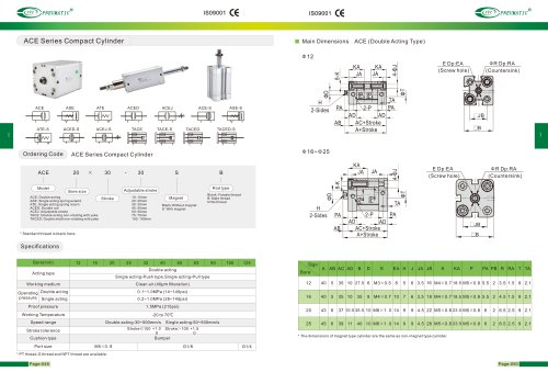 ACE Series Compact Cylinder