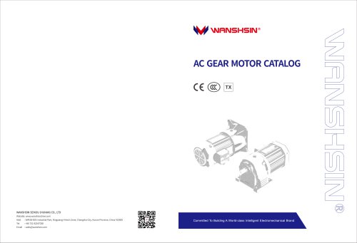 AC GEAR MOTOR CATALOG