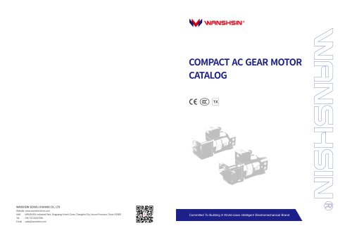 COMPACT AC GEAR MOTOR CATALOG