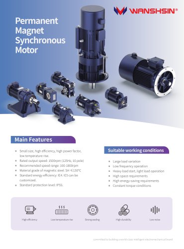 Permanent Magnet Synchronous Motor Brochure