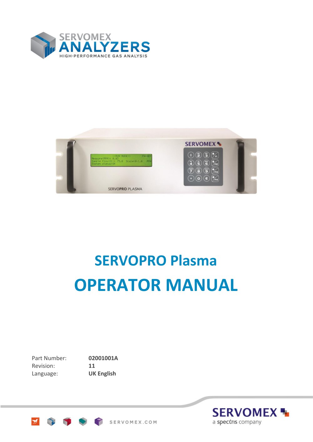 SERVOPRO Plasma Operator Manual - SERVOMEX