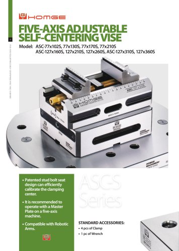 FIVE-AXIS ADJUSTABLE SELF-CENTERING VISE (ASC-S)