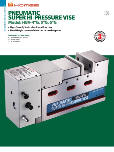 HBV-G Pneumatic Super Hi-PressureVise