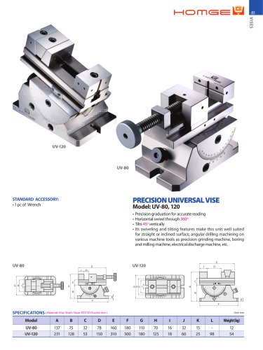UV PRECISION UNIVERSAL VISE