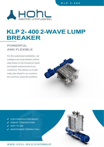 KLP 2- 400 2-WAVE LUMP BREAKER