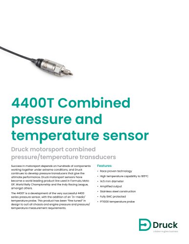 4400T Pressure and Temperature Sensor