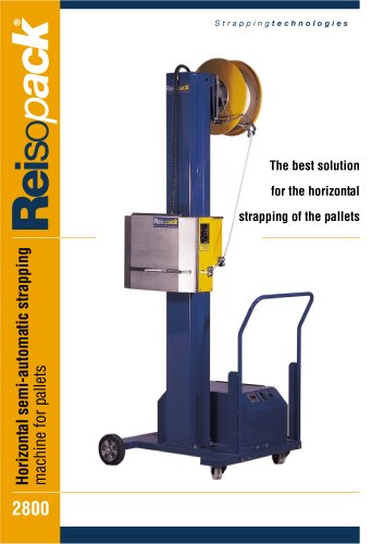 Semi-automatic horizontal strapping machine