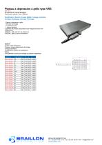 Plateau à dépression à grille type VRS - 1