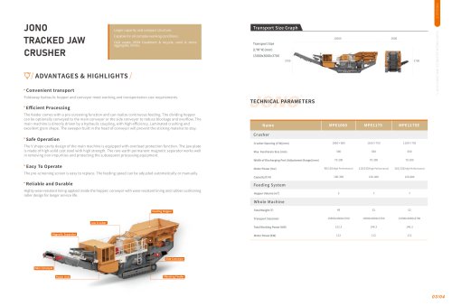 JONO Tracked Jaw Crusher C&D Mobile