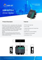 USR-G771-E LTE CAT 1 Serial Cellular Modem