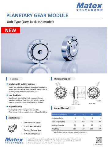Low-Backlash Module