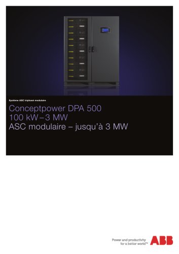 Conceptpower DPA 500 - ASC modulaire – jusqu’à 3 MW