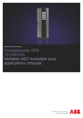 Conceptpower DPA: Système à modules échangeables à chaud