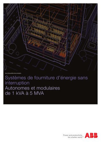 Gamme des produits: La disponibilité d’énergie de secours en toute confiance