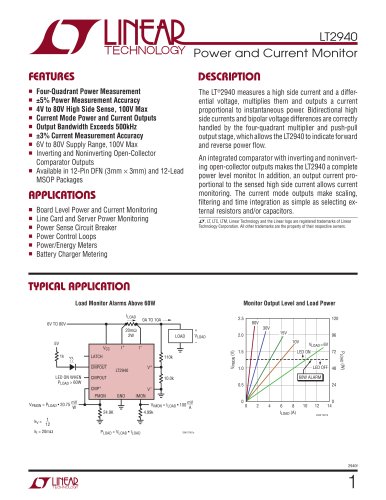 LT2940 - Power and Current Monitor