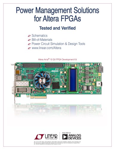 Power Management Solutions for Altera FPGAs