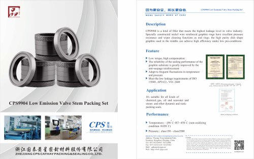 CPS9904 Low Emission Valve Stem Packing Set