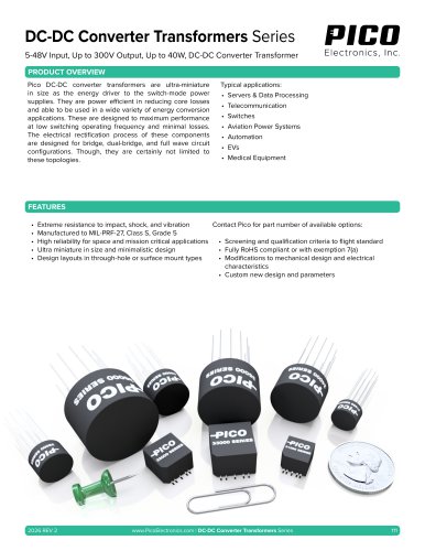 Series DC-DC Converter Transformers