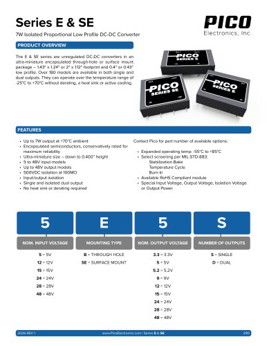 Series E & SE