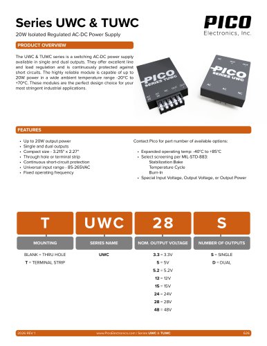 Series UWC & TUWC