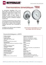 Thermomètres bimetàlliques TBX - 1