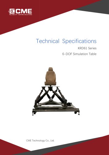 6-DOF test system Movement simulator platform KRD61