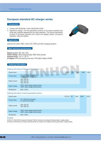 European standard AC charger series