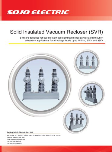 Solid Insulated Vacuum Recloser (SVR)