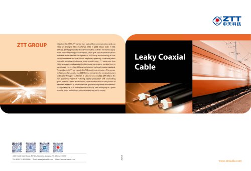 Leaky Coaxial Cable