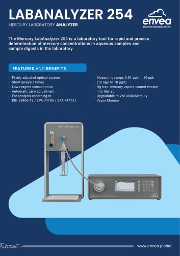 LabAnalyzer 254 Mercury Monitor ENVEA