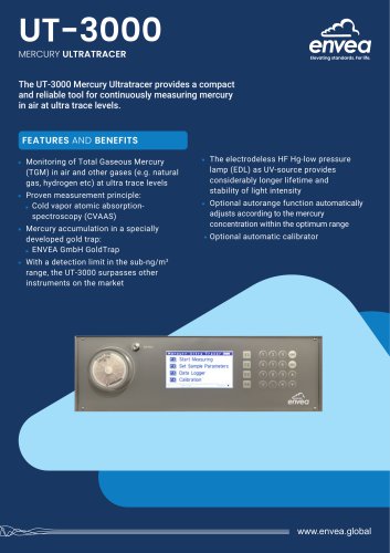 Mercury Ultratracer UT-3000 for measuring mercury in gases