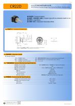 Single-turn Conductive Plastic Potentiometer CR22D
