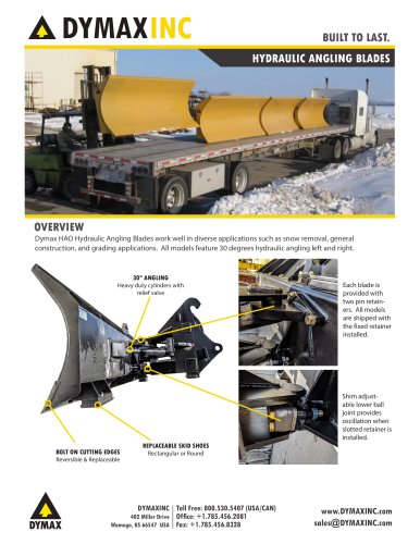 HYDRAULIC ANGLE BLADES