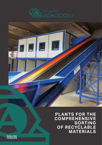 PLANTS FOR THE COMPREHENSIVE SORTING OF RECYCLABLE MATERIALS