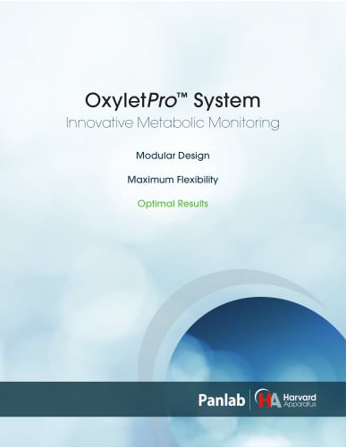 Panlab/Harvard Apparatus OxyletPro System Brochure