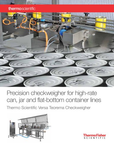 Thermo Scientific_Versa Teorema Can Checkweigher Brochure