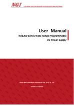 N36200 series User Manual high precision programmable dc power supply